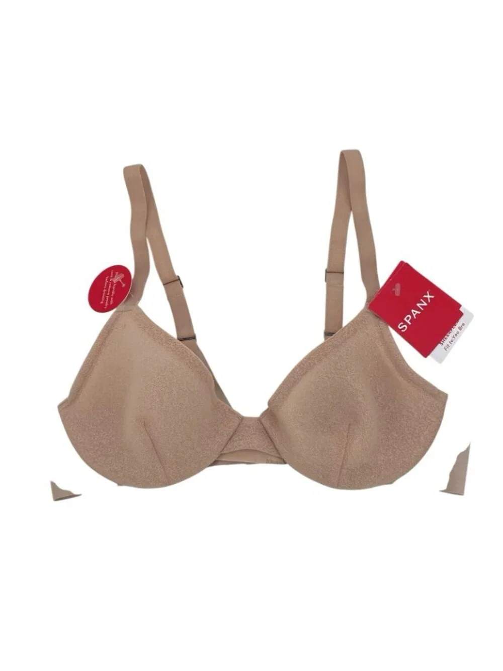 NWT Spanx SheerFlex Fit to You Demi Bra Size XS, Cup A/B/C in Champagne Beige
